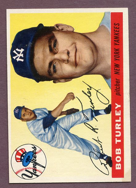 1955 Topps Baseball #038 Bob Turley Yankees VG-EX 458992