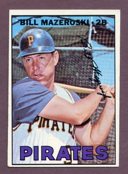 1967 Topps Baseball #510 Bill Mazeroski Pirates EX 459559