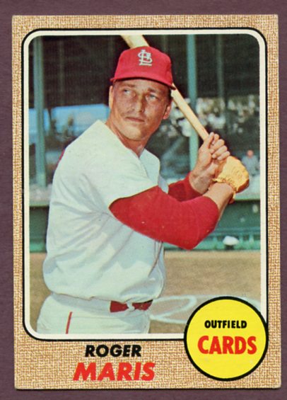1968 Topps Baseball #330 Roger Maris Cardinals EX 459591