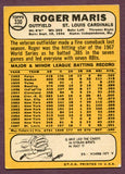 1968 Topps Baseball #330 Roger Maris Cardinals EX 459591