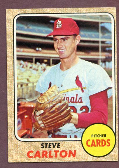 1968 Topps Baseball #408 Steve Carlton Cardinals EX 459592