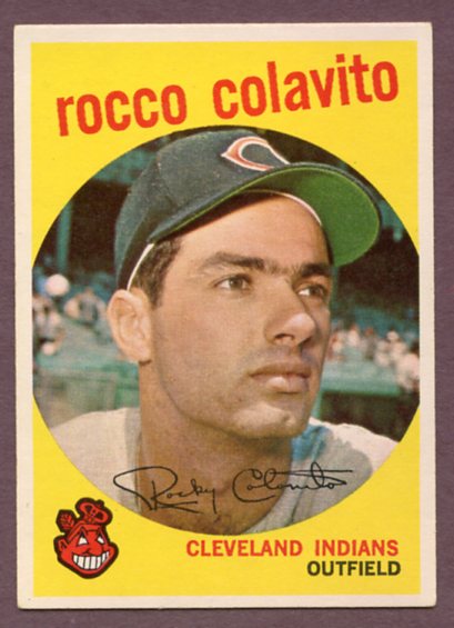 1959 Topps Baseball #420 Rocky Colavito Indians EX-MT 459606