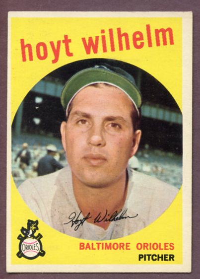 1959 Topps Baseball #349 Hoyt Wilhelm Orioles EX-MT 459608