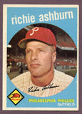 1959 Topps Baseball #300 Richie Ashburn Phillies EX-MT 459609