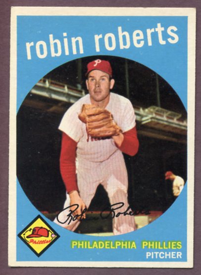 1959 Topps Baseball #352 Robin Roberts Phillies EX-MT 459617