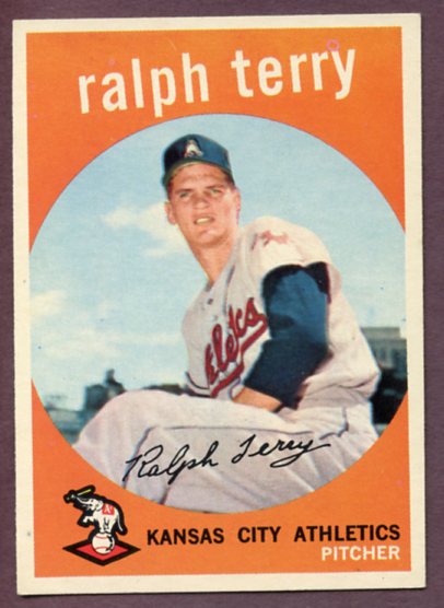 1959 Topps Baseball #358 Ralph Terry A's EX-MT 459623