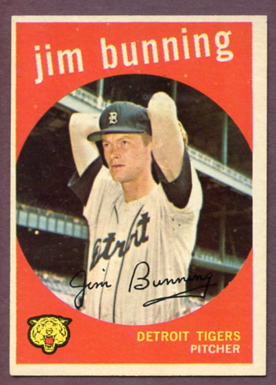 1959 Topps Baseball #149 Jim Bunning Tigers EX-MT 459626