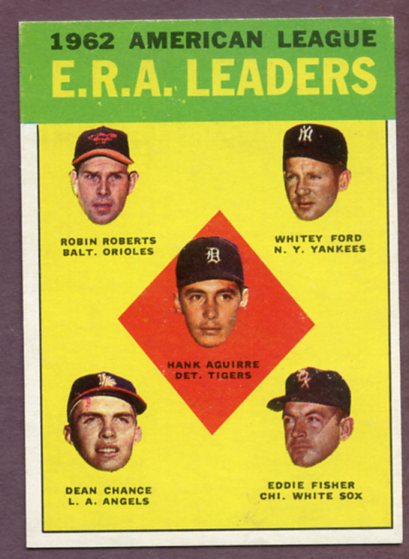 1963 Topps Baseball #006 A.L. ERA Leaders Whitey Ford EX-MT 459640
