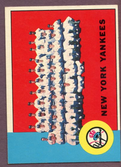 1963 Topps Baseball #247 New York Yankees Team EX-MT 459643