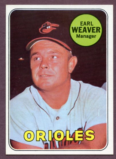 1969 Topps Baseball #516 Earl Weaver Orioles EX-MT 459651