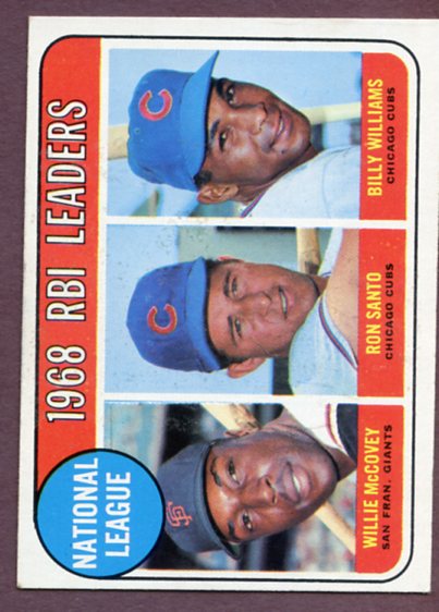 1969 Topps Baseball #004 N.L. RBI Leaders Willie McCovey EX-MT 459655