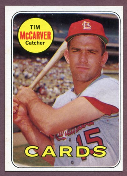 1969 Topps Baseball #475 Tim Mccarver Cardinals EX-MT 459661