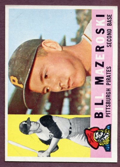 1960 Topps Baseball #055 Bill Mazeroski Pirates EX-MT 459691