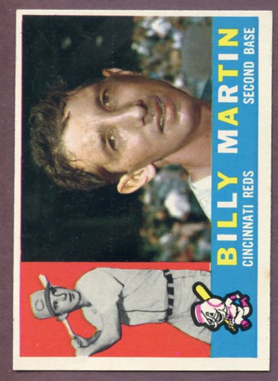 1960 Topps Baseball #173 Billy Martin Reds EX-MT 459692