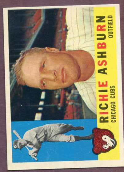 1960 Topps Baseball #305 Richie Ashburn Cubs EX-MT 459694