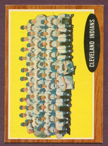 1962 Topps Baseball #537 Cleveland Indians Team EX-MT 459714