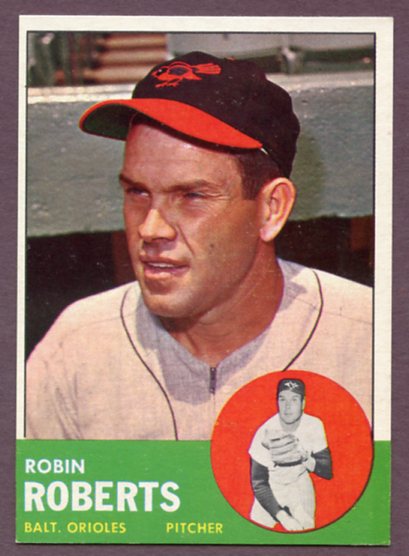 1963 Topps Baseball #125 Robin Roberts Orioles EX-MT 459720