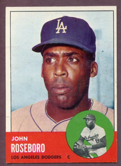 1963 Topps Baseball #487 John Roseboro Dodgers EX-MT 459725