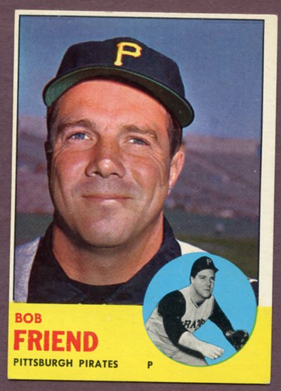 1963 Topps Baseball #450 Bob Friend Pirates EX-MT 459729