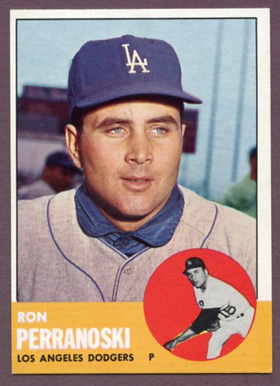 1963 Topps Baseball #403 Ron Perranoski Dodgers EX-MT 459732