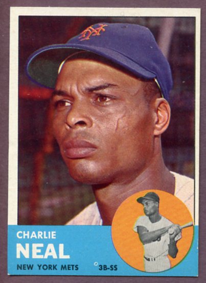 1963 Topps Baseball #511 Charlie Neal Mets EX-MT 459734