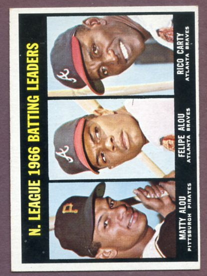 1967 Topps Baseball #240 N.L. Batting Leaders Matty Alou EX-MT 459760