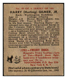 1948 Bowman Football #099 Harry Gilmer Washington EX-MT 459847