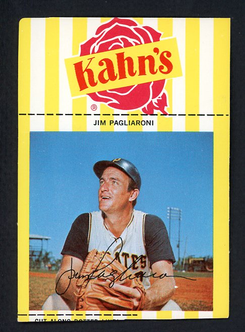 1967 Kahns Baseball Jim Pagliaroni Pirates NR-MT 459959