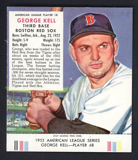 1953 Red Man #008AL George Kell Red Sox EX-MT/NR-MT w/Tab 459973