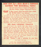 1953 Red Man #020AL Bobby Shantz A's EX-MT w/Tab 459985