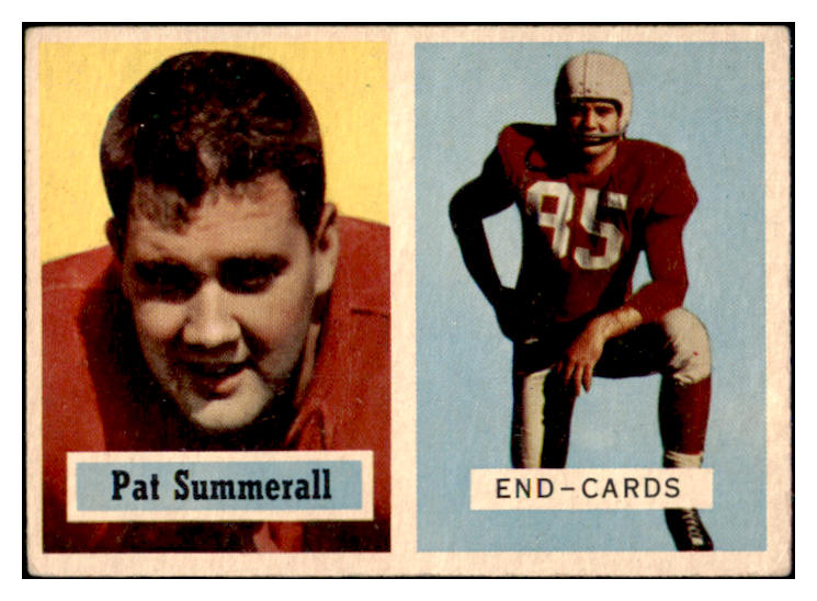 1957 Topps Football #014 Pat Summerall Cardinals VG-EX 460024