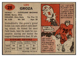 1957 Topps Football #028 Lou Groza Browns VG-EX 460029
