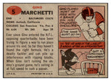 1957 Topps Football #005 Gino Marchetti Colts EX-MT 460033