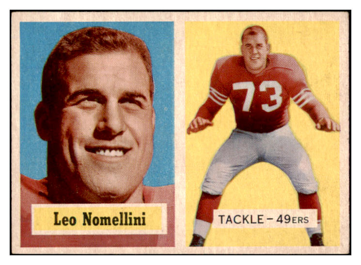 1957 Topps Football #006 Leo Nomellini 49ers EX-MT 460034