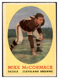 1958 Topps Football #059 Mike McCormack Browns VG-EX 460041