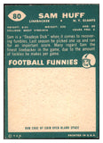 1960 Topps Football #080 Sam Huff Giants EX-MT 460067