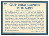 1961 Topps Football #057 John Unitas IA Colts VG-EX 460075