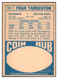 1968 Topps Football #161 Fran Tarkenton Giants EX-MT 460103