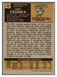 1971 Topps Football #045 Larry Csonka Dolphins VG-EX 460123