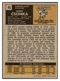 1971 Topps Football #045 Larry Csonka Dolphins EX 460131