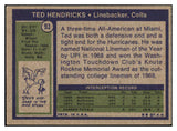1972 Topps Football #093 Ted Hendricks Colts EX 460135