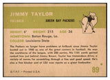 1961 Fleer Football #089 Jim Taylor Packers EX-MT 460154