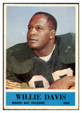 1964 Philadelphia Football #072 Willie Davis Packers VG-EX 460163