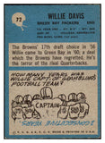 1964 Philadelphia Football #072 Willie Davis Packers VG-EX 460163