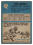 1964 Philadelphia Football #071 Herb Adderly Packers VG-EX 460164