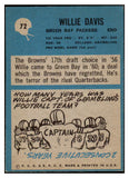1964 Philadelphia Football #072 Willie Davis Packers EX-MT 460166