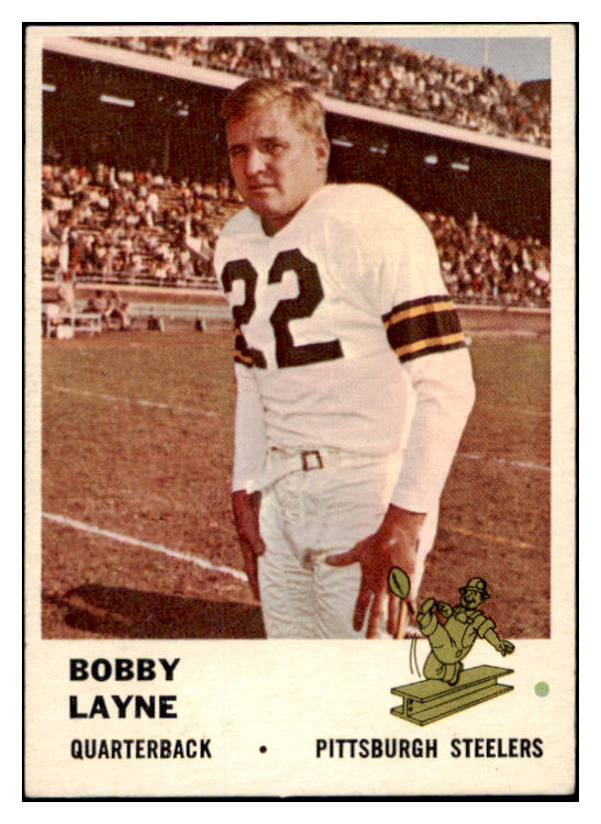 1961 Fleer Football #117 Bobby Layne Steelers EX-MT 460234