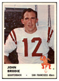 1961 Fleer Football #059 John Brodie 49ers VG-EX 460238