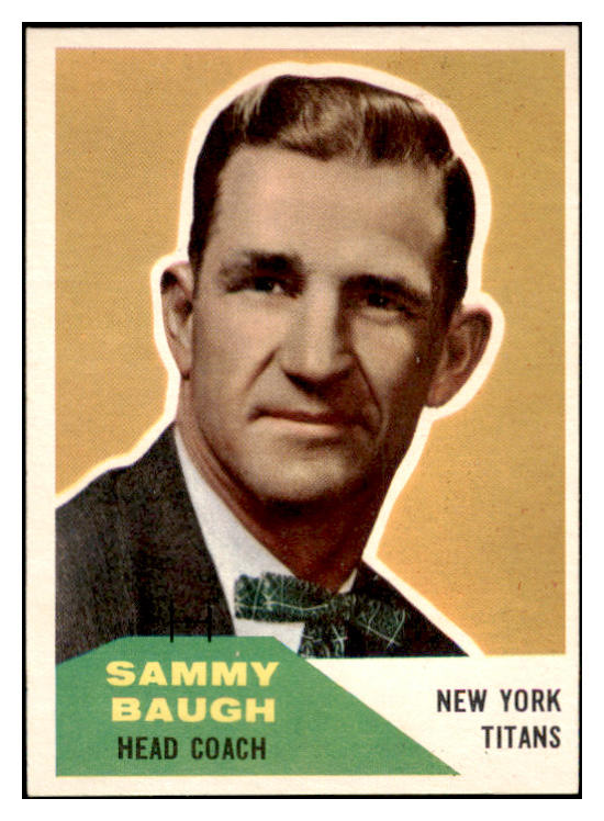 1960 Fleer Football #020 Sammy Baugh Titans NR-MT 460245