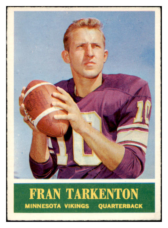 1964 Philadelphia Football #109 Fran Tarkenton Vikings EX-MT 460250
